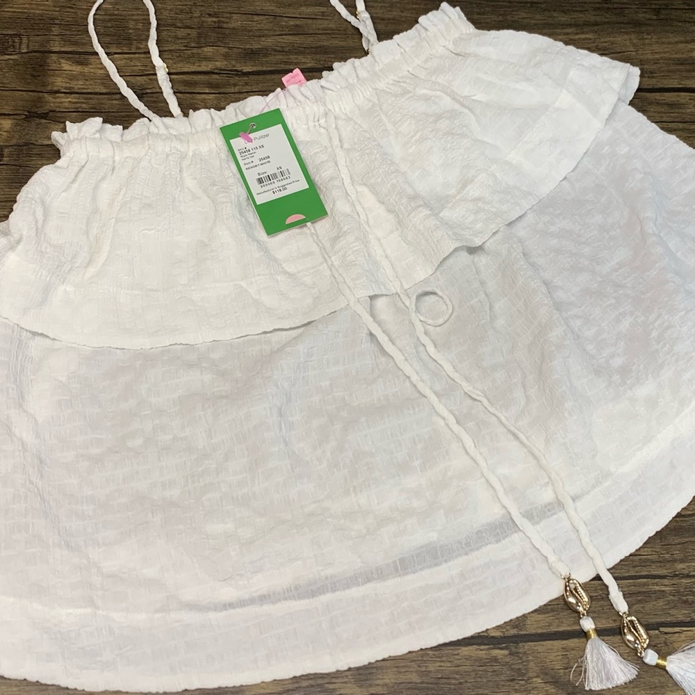 NWT Lilly Pulitzer Maya Top in Resort White, size XSmall